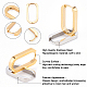 Unicraftale 6 Pairs 2 Colors 304 Stainless Steel Huggie Hoop Earrings STAS-UN0025-25-4