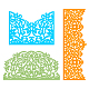 Globleland 3 шт. металлические цветы высечки кружевные карты штампы для бумажных карт diy craft украшения поставки DIY-DM0001-006-7