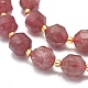 Chapelets de perles aux fraises en quartz naturel G-K303-A04-10mm-3