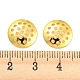 Fornituras de tamiz de anillo/broche de dedo enchapado en estante KK-P240-03A-G-3