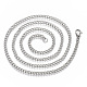 201 Stainless Steel Curb Chain Necklace STAS-S105-JN930-1-50-2