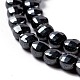 Natural Black Stone Beads Strands G-D0003-A98-4