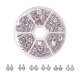 PandaHall Elite Mixed Shape Hollow Pendants Cubic Zirconia Pendants Charms for Bracelet Necklace Making Platinum ZIRC-PH0001-01P-4