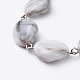Акриловые браслеты с бусинами в стиле имитации драгоценных камней BJEW-JB04684-2