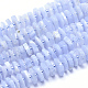 Chapelets de perles en agate avec dentelle bleue naturelle G-K221-05-1