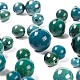 340 pièces 4 tailles de perles de chrysocolle synthétiques G-LS0001-31-4