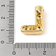 Кулон из латуни с прозрачным кубическим цирконием KK-Z046-01G-L-3