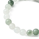 Bracelets extensibles en perles de quartz naturel BJEW-TA00400-4