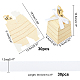 Paper with Polyester Ribbon Bees Candy Boxes CON-WH0079-70-2