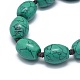 Synthetic Turquoise Braided Bead Bracelets BJEW-K212-F-3