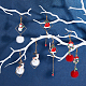 Sunnyclue 237 Stück DIY Weihnachten Themen Ohrring Herstellung Kits DIY-SC0015-05-5