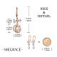 Серьги с подвесками Shegrace из латуни JE806A-4