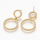 Brass Dangle Stud Earring KK-R117-028-NF-2