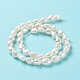 Fili di perle di perle d'acqua dolce coltivate naturali PEAR-Z002-16-3
