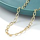 Овальные звенья цепи из текстурированной латуни для женщин и мужчин NJEW-F337-07G-4