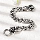 Браслеты из кубинских цепей из нержавеющей стали 304 для унисекс BJEW-A092-06A-P-2