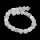 Brins de perles rondes coupées en étoile de cristal de quartz naturel G-M418-C18-01-4