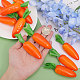 CHGCRAFT 20Pcs Easter Decor Carrots Realistic Fake Fruit Lifelike Carrots Simulation for Floral Arrangements Easter Home Kitchen Display Decor DJEW-WH0039-89-3