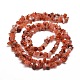 Naturale a sud agata rossa di chip fili di perline G-M205-49-2