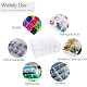 PandaHall 2 pcs 14 Grids Jewelry Dividers Box Organizer Rectangle Clear Plastic Bead Case Storage Container with Adjustable Dividers for Beads Jewelry Nail Art Small Items Craft Findings CON-PH0001-94-4
