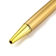創造的な空のチューブボールペン  内側に黒のインクペンを詰め替えます  DIYキラキラエポキシ樹脂クリスタルボールペンハーバリウムペン作り用  ゴールドカラー  ダークカーキ  140x10mm AJEW-L076-A15-2