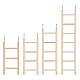 AHANDMAKER Bird Step Wood Ladder AJEW-GA0001-72-1