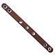 Leather Snap Bracelet Making MAK-T002-VNP006-6-3