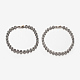 Pulseras de cadena de eslabones redondos y planos de circonia cúbica con micro pavé de moda para mujer BJEW-E249-78-1