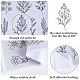 CRASPIRE Flowers Leaves Water Soluble Embroidery Stabilizers Plants Hand Sewing Stick and Stitch Transfers Paper Wash Away Pre-Printed Self Adhesive Patterns for Bags Cloth Sewing Lovers Beginner DIY-WH0488-17L-5