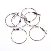 Серьги железным обручем E220-NFAB