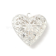 Подвески-медальоны из латуни в форме полого сердца KK-K414-12C-S