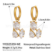 Овальные серьги-кольца из нержавеющей стали 304 CT6883-10