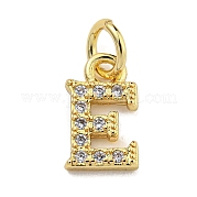 Буквица из латуни с подвесками из кубического циркония KK-Q814-26E-G
