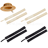 SUPERFINDINGS 3Pcs 3 Style Cowboy Hat Bands with Alloy Clasp