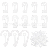 Wholesale HOBBIESAY 50Pcs Plastic J Hooks 66x126mm Sock Display