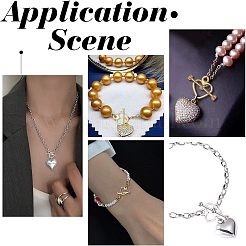 Сплавочные застежка тоггл тибетского стиля&nbsp;TIBE-FH0001-02-RS