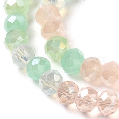 Стеклянные бусины с гальваническим покрытием  EGLA-C007-04