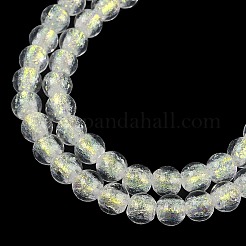 Нити из фольгированных бусин лэмпворк ручной работы&nbsp;FOIL-K003-06B-10