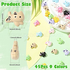 45 шт. 9-х цветные бусины из цинкового сплава&nbsp;FIND-CJ0003-97