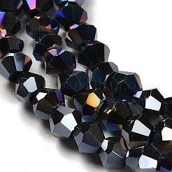 Прозрачные стеклянные бусины гальваническим пряди&nbsp;LS-GLAA-F029-3mm-A02