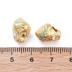 Стойка для мороженого в рожке дом покрытие латунные эмалевые бусины KK-G512-06G