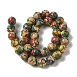 Крашеные бусы из натуральной императорской яшмы&nbsp;G-Q161-A02-05