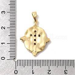 Латунные микро проложить кубического циркония подвески KK-H089-33G-02