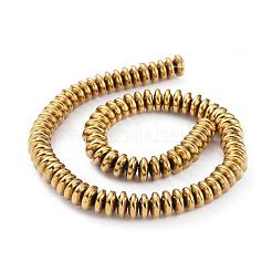 Гальванизировать немагнитных синтетический гематит Heishi бисер пряди G-M007-20A