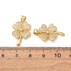 Pendentifs avec zircon cubiques à micro-pavés en laiton&nbsp;CU-CBA2F11-20C-G