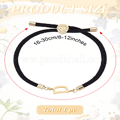 1 bracelet coulissant réglable en nylon pour femme&nbsp;BJEW-LP0001-32D-01