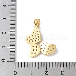 Латунные микро проложить кубического циркония подвески KK-A252-33G-02