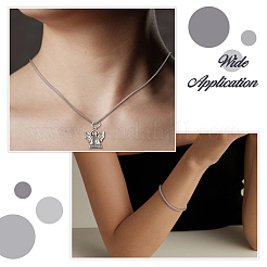 Круглые цепи-змейки из нержавеющей стали 304 длиной 10 м CHS-HS0001-01A