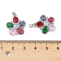 Латунные микро проложить кубического циркония подвески&nbsp;KK-S532-10P-B