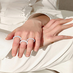 1 комплект акриловых колец для женщин&nbsp;RJEW-LP0008-18A